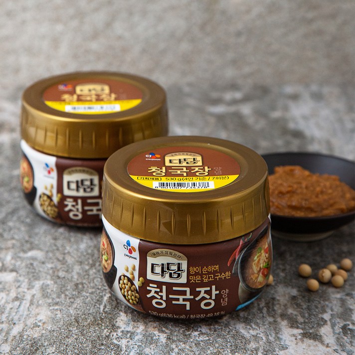 CJ제일제당 다담 청국장찌개양념, 530g, 2개