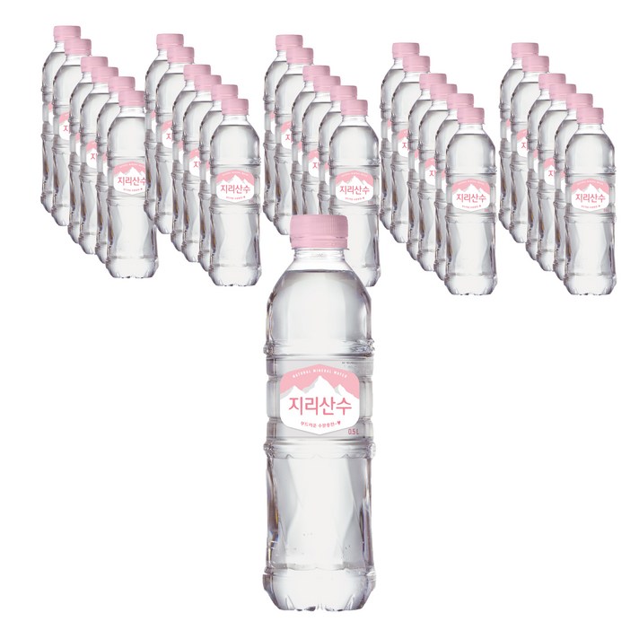 아워홈 지리산수 핑크, 500ml, 40개