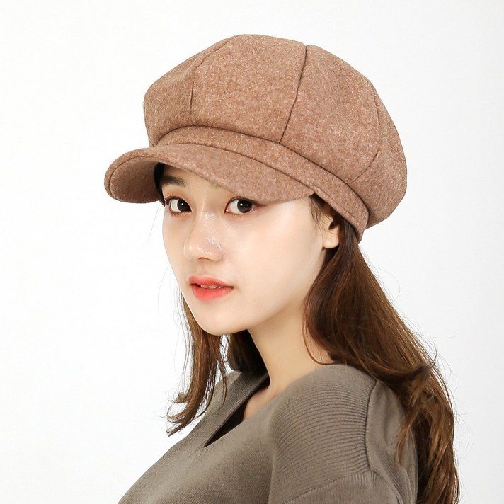 심플 소프트 팔각 헌팅캡