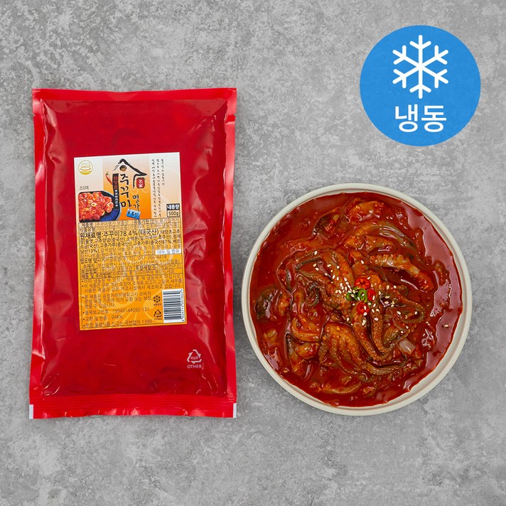 주꾸미명가 보통맛 (냉동), 500g, 1팩