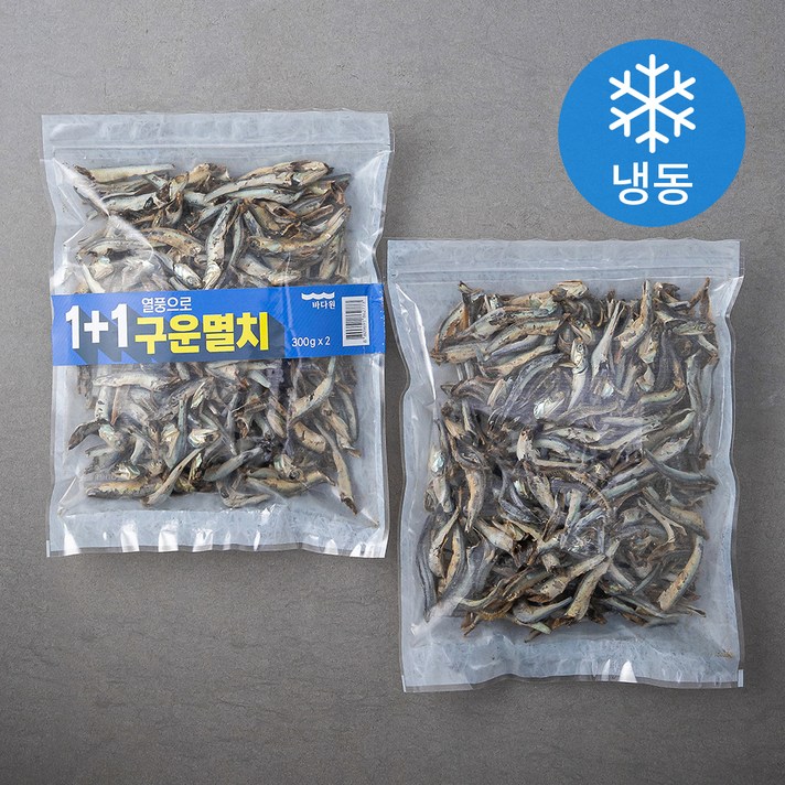 바다원 국내산 구운 멸치 (냉동), 300g, 2개
