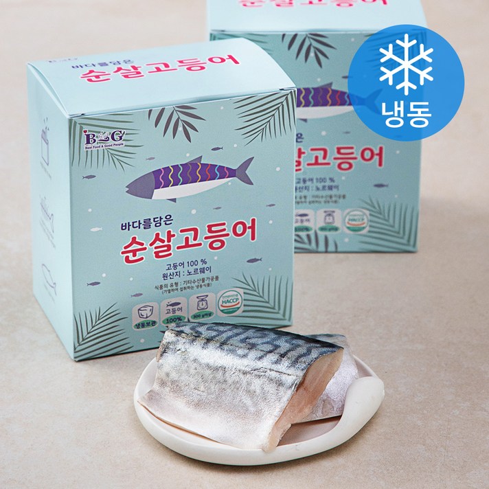 바다를 담은 순살 고등어 (냉동), 300g, 2팩