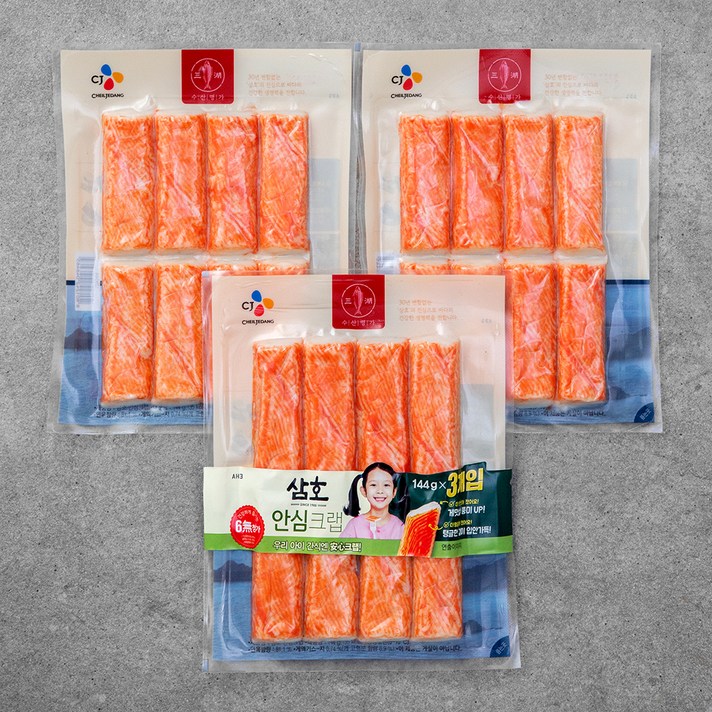 삼호어묵 안심 크랩, 144g, 3개