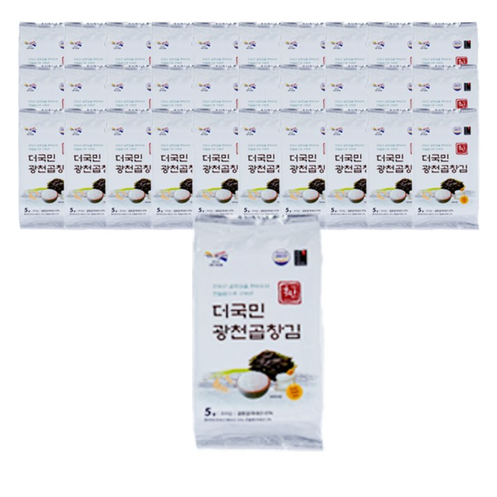 더국민 현미유 광천곱창김, 5g, 32개입