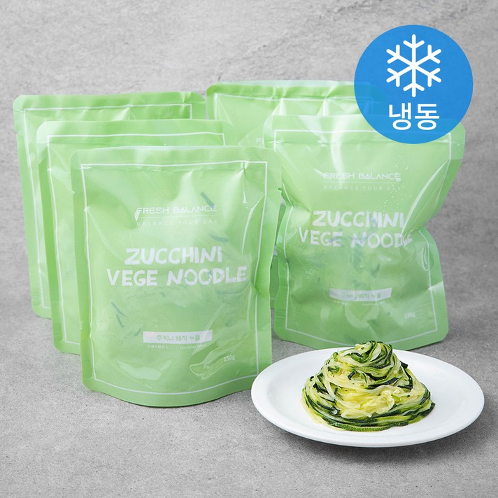 프레시밸런스 주키니 베지누들 (냉동), 150g, 7개