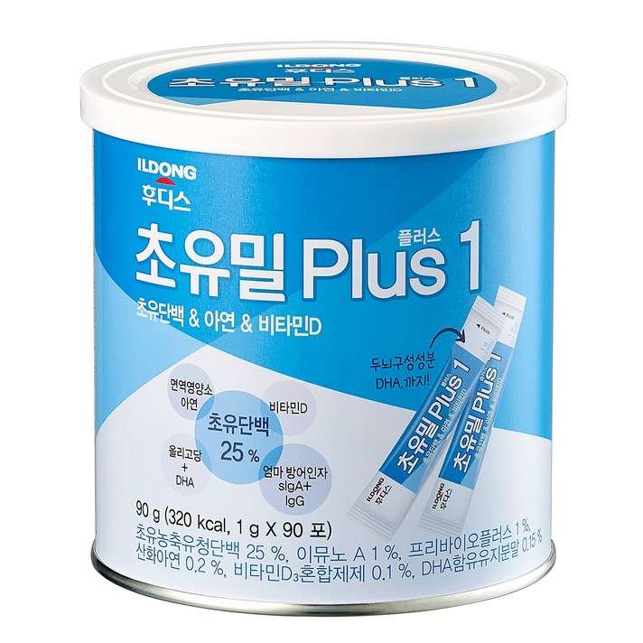 일동후디스 초유밀 플러스 1 1g x 90p, 초유, 1캔