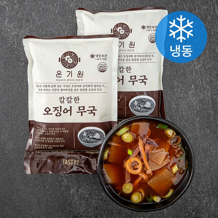 온기원 칼칼한 오징어무국 (냉동), 500g, 2팩