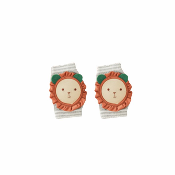 사자 곰 토끼 매쉬 미끄럼방지 무릎보호대 2p 유아용 원사이즈, 랜덤발송, 1개