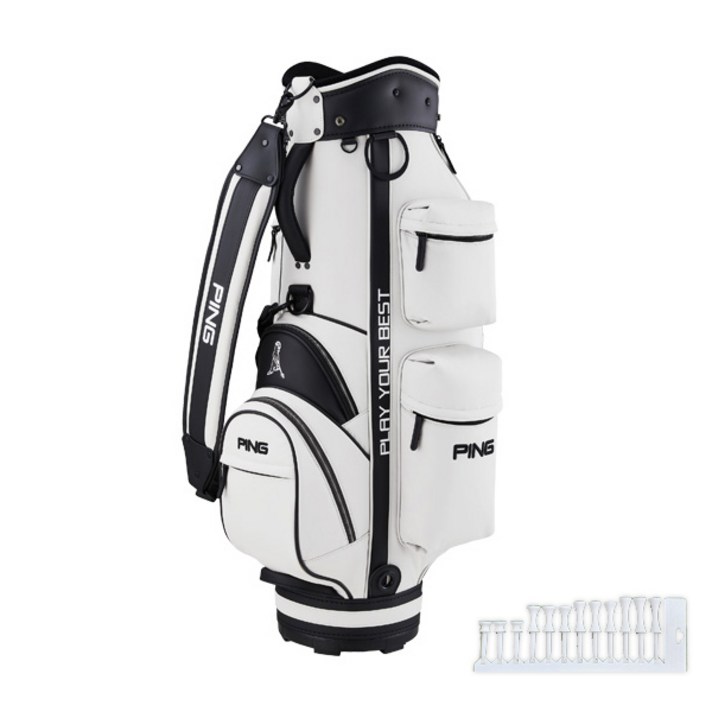 핑 SC TM 캐디백 + 골프티, 라이트그레이(캐디백)