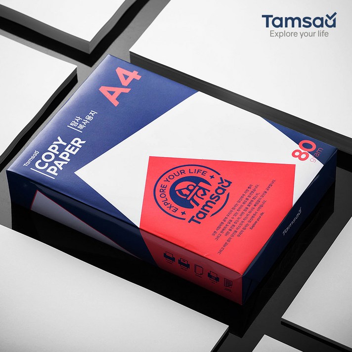 탐사 복사용지 80g, A4, 500매
