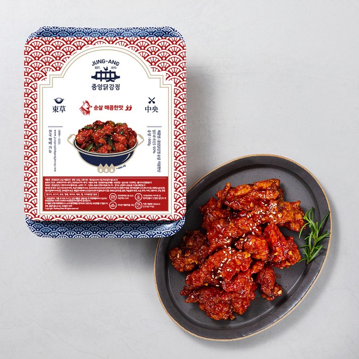 중앙닭강정 순살 매콤한맛, 600g, 1팩