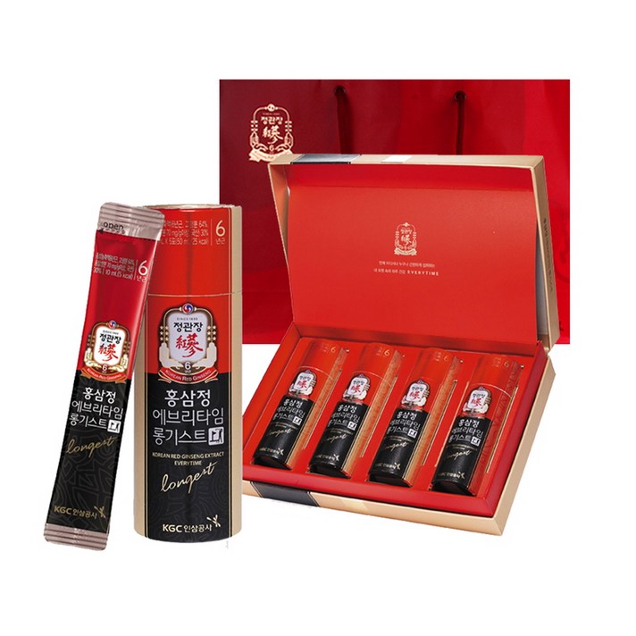 정관장 홍삼정 에브리타임 롱기스트 + 쇼핑백, 200ml, 1세트