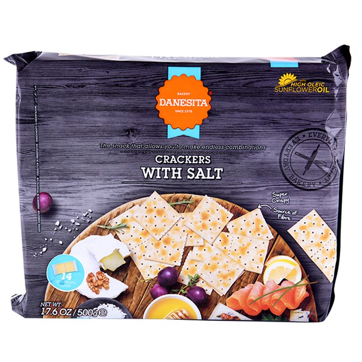 다네시타 댄케이크 크래커 위드 솔트, 500g, 1개