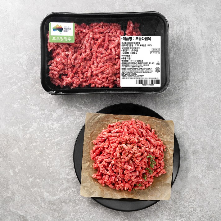 호주산 모듬 다짐육 (냉장), 300g, 1개