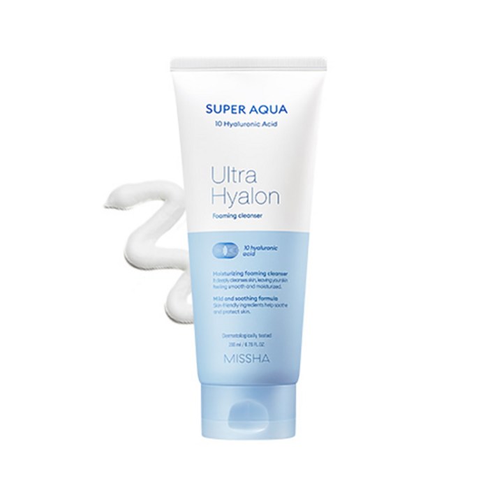 미샤 수퍼 아쿠아 울트라 히알론 클렌징 폼, 200ml, 1개