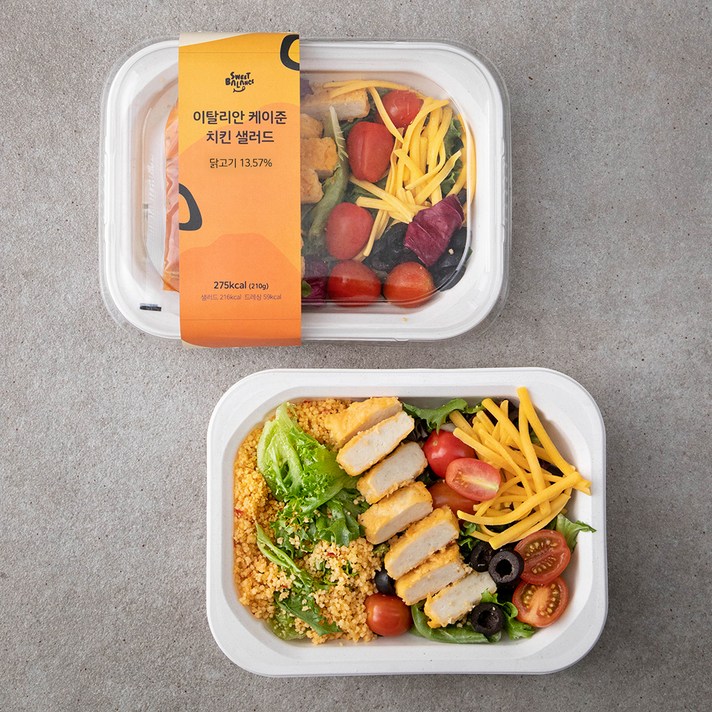 스윗밸런스 이탈리안 케이준 치킨 샐러드, 210g, 2개