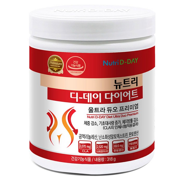 뉴트리디데이 다이어트 울트라 듀오 프리미엄, 318g, 1개