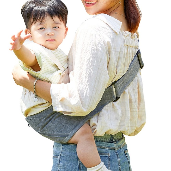 구스켓 안아요 아기 서포트백, 그레이