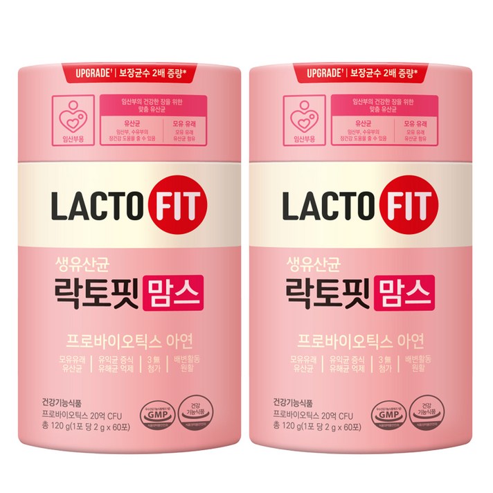락토핏 맘스 유산균, 120g, 2개