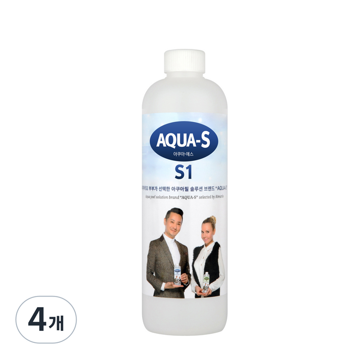 아쿠아에스 아쿠아필 솔루션 홈케어 토너 S1, 500ml, 4개
