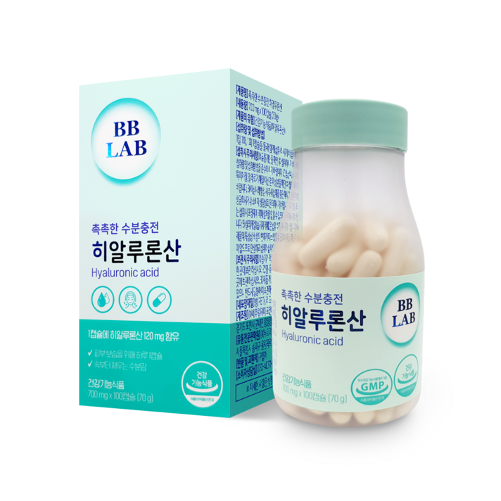 뉴트리원 비비랩 촉촉한 수분 충전 히알루론산, 100정, 1개