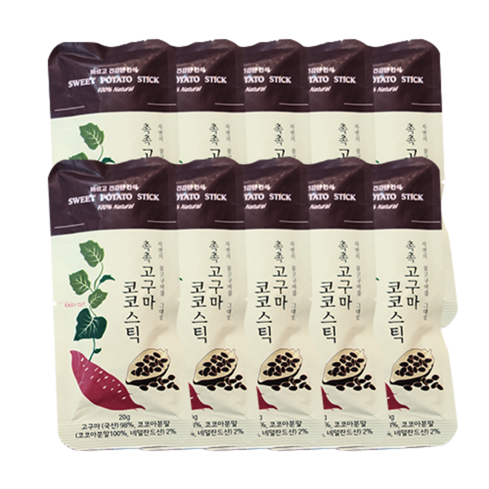 촉촉 고구마 코코스틱, 20g, 10개