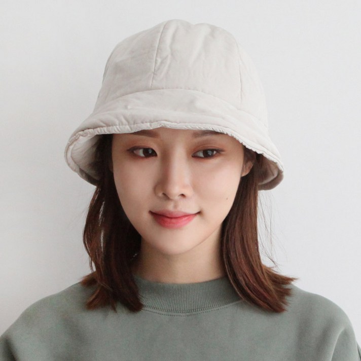 바비수 소프트웜패딩 로우 버킷햇