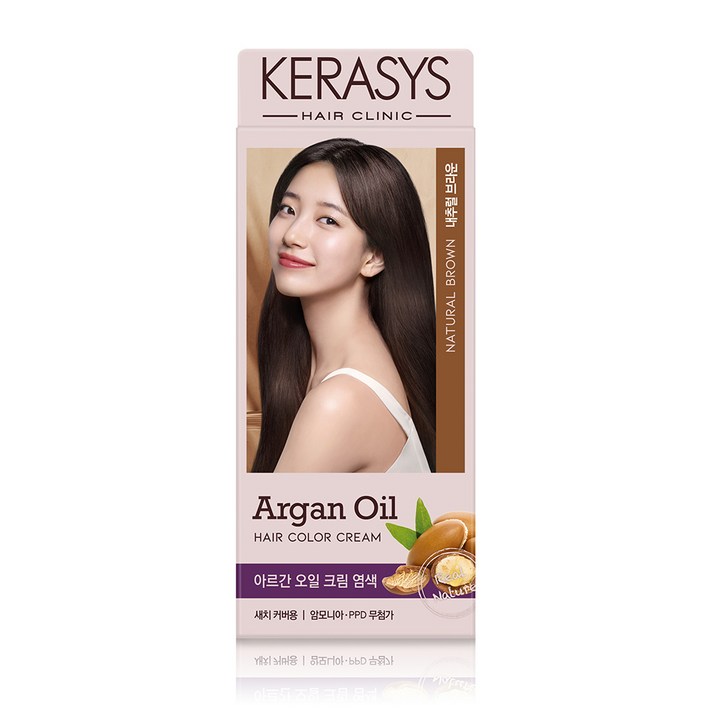 케라시스 아르간오일 염색제 120g, 내추럴브라운, 1개