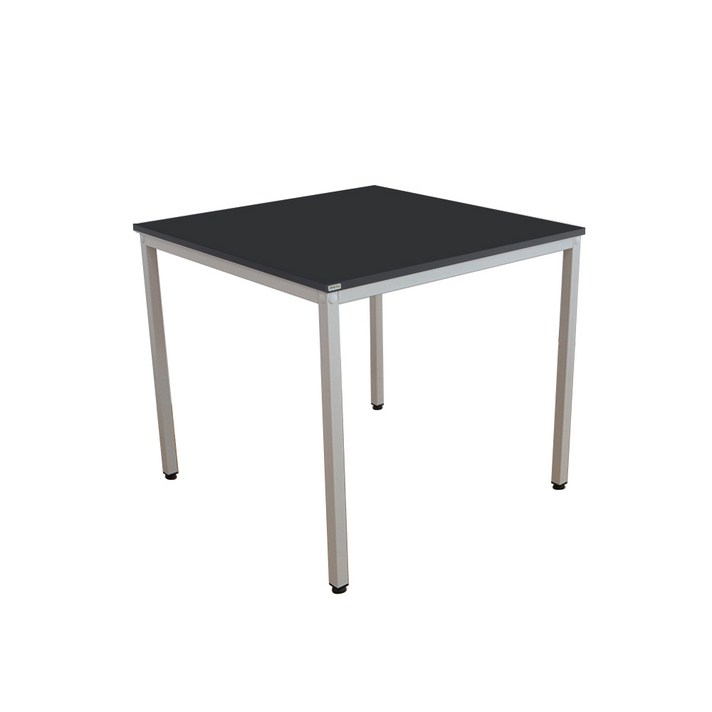 다가구 프래그마 1인용 공부 책상 80 x 60 x 72 cm, 상판(블랙) + 프레임(아이보리)