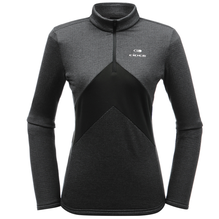 아이더 아이더(EIDER) 이월상품 여성용 배색형긴팔티셔츠 부드러운터치감 파워스트레치 신축성우수원단사용 DWW19228 ABBOT (아봇) β ZIP TEE Z1