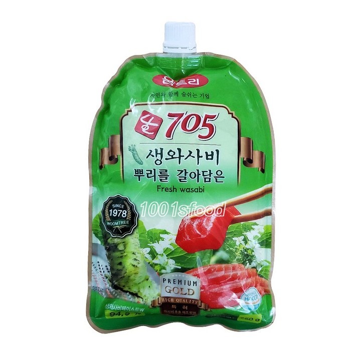 움트리 생와사비 705 700gx12개 와사비, 700g, 12개(한박스)