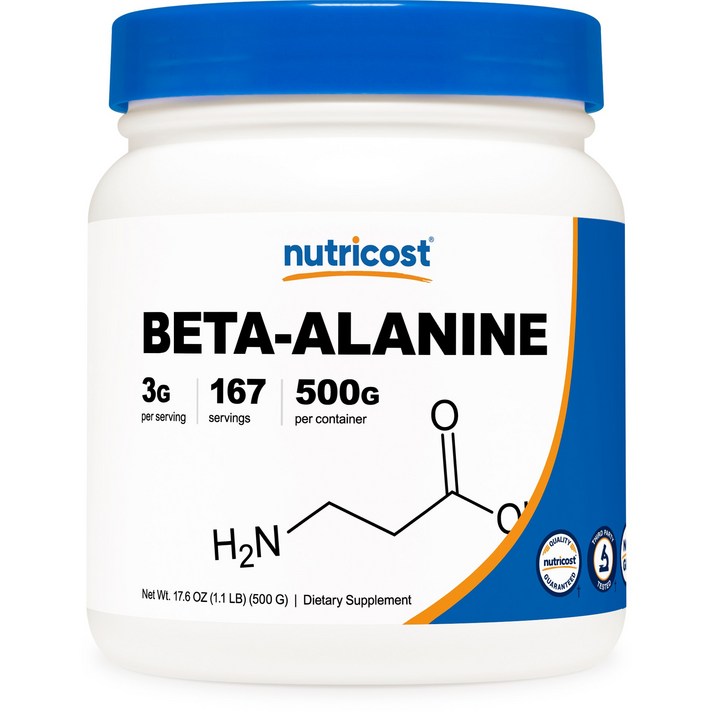 뉴트리코스트 베타-알라닌 언플레이버드 글루텐 프리, 500g, 1개