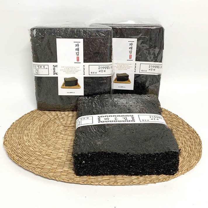 울돌목 맛좋은 완도산 햇 파래김 100매+100매 400g, 1개