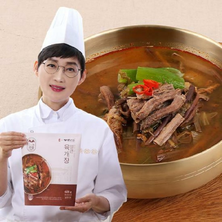 팽현숙x삼원가든의 얼큰육개장 600g x8팩, 상세페이지참조