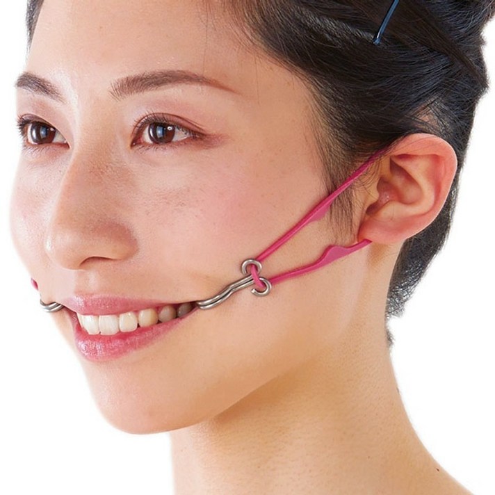 미소 교정기 입꼬리 올리기 발음 교정 승무원 아나운서 면접 준비 얼굴 안면 비대칭 스마일 메이커 95, 가루