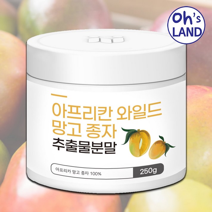 와일드망고 분말 가루 아프리칸 와일드망고씨앗 종자 추출분말 20배농축 효능 250g, 1병
