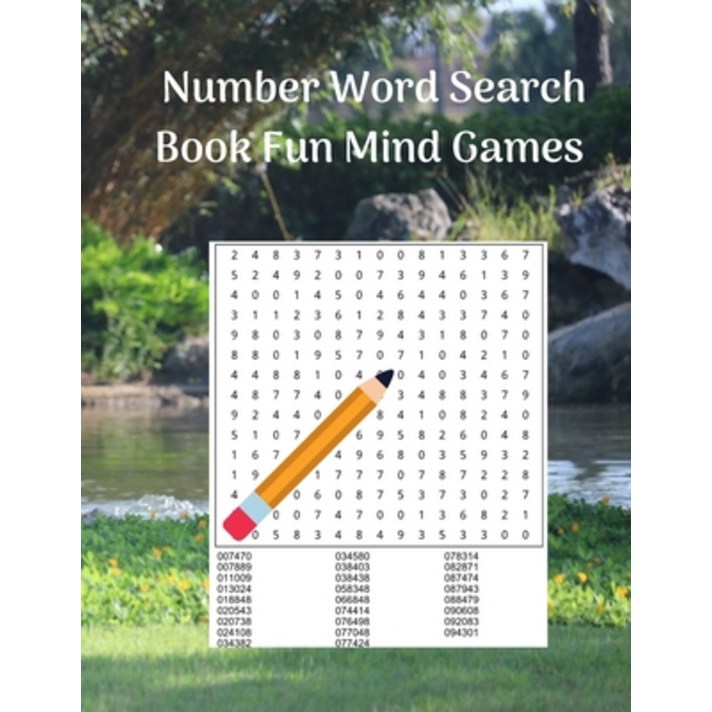 Number Word Search Book Fun Mind Games: 100 Exciting Number Puzzles for Adults Paperback, de Graw Publishing