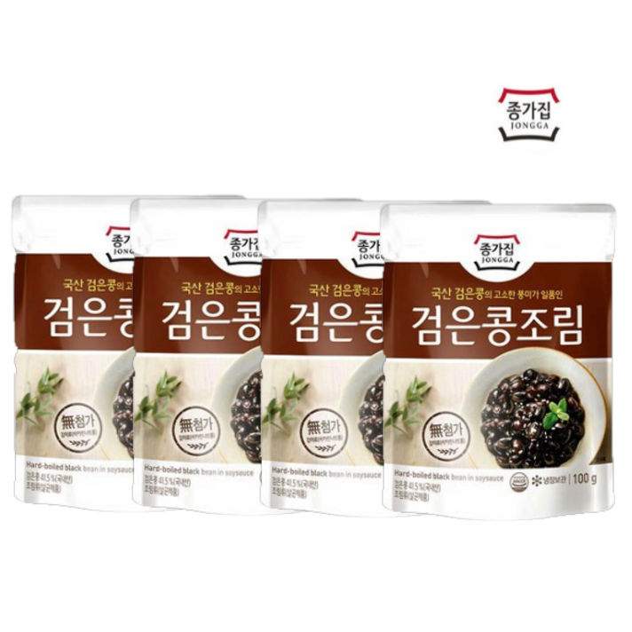 김여사마켓 한끼밥상 밥도둑반찬!!! 종가집 검은콩조림60g 조림류, 4개, 60g