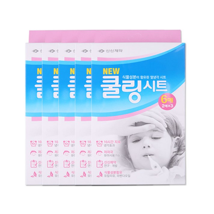 신신 쿨링시트 6매입, 5개