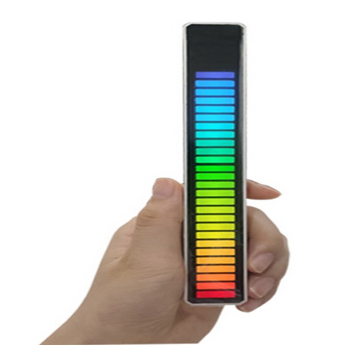 사운드감응 보이는 뮤직리듬 스펙트럼 LED Bar 무드등, 단품