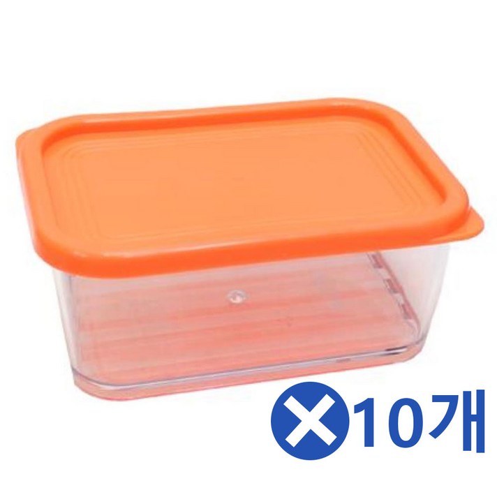 크리스탈 밀폐용기-기본형 중x10개 견과류통 밥얼리기