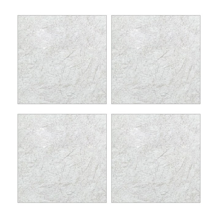 현관 바닥 붙이는 접착식 데코 타일 셀프 시공 60cm x 60cm 4장, B.01/블랜딩 화이트(2.0mm)