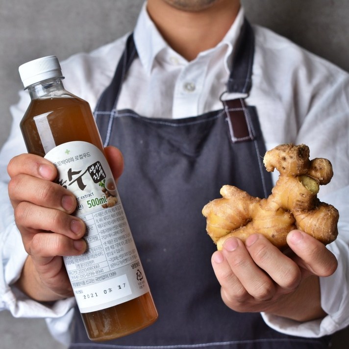 무색소 무방부제 전북 완주 봉동 햇생강청 원액 진액 진저에이드, 1개, 500ml