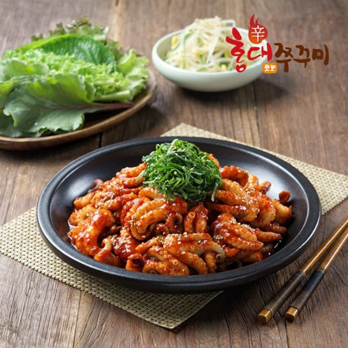 홍대쭈꾸미 홍대쭈꾸미 300g 3팩 6팩, 매운맛 300g * 3팩