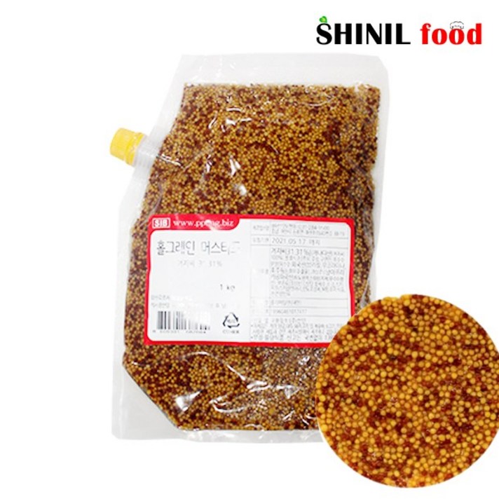 겨자씨가 톡톡터지는 홀그레인 머스타드 1kg
