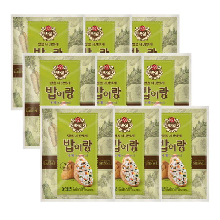 백설 밥이랑 야채, 27g, 9개