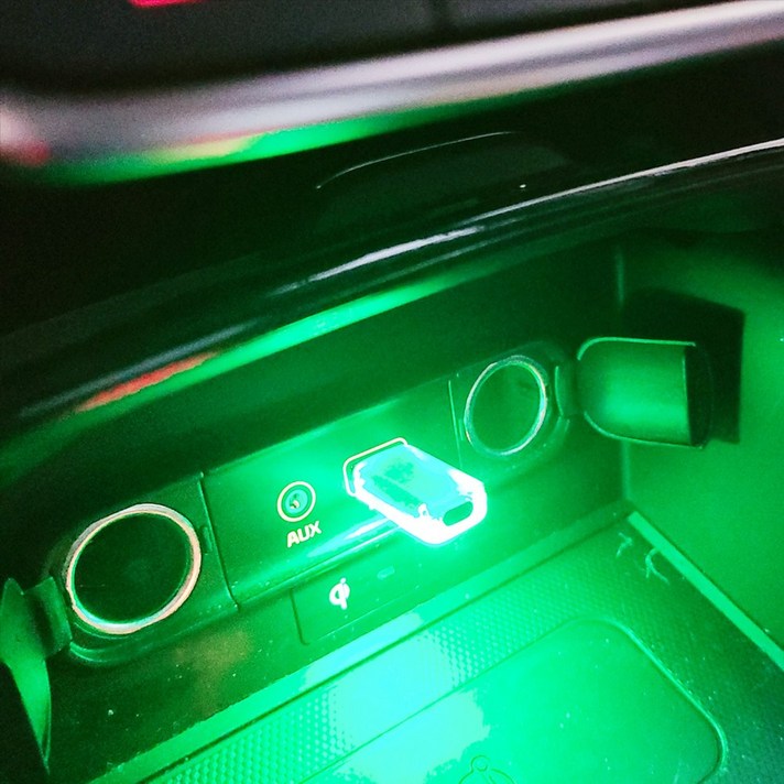 음성반응 소리인식 색상변환 USB RGB 엠비언트 자동차 무드등 풋등 USB LED 실내등