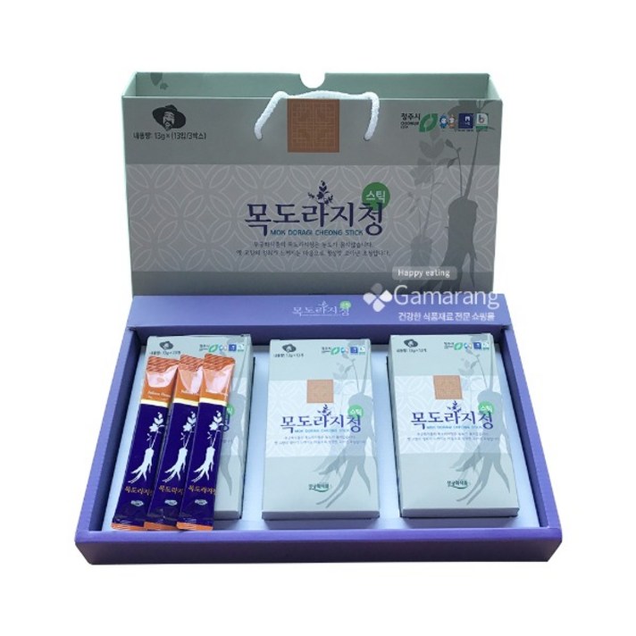 목도라지청 (13gx39개) 국산재료 스틱형 도라지청