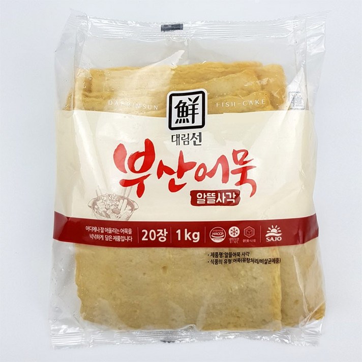 IN347 알뜰어묵사각 1kg, 상세페이지 참조