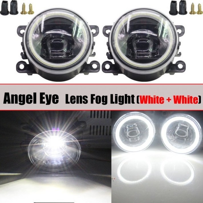 자동차 라이트 램프 2 조각 스타일링 led 안개등 h11 halo ring angel eye drl 주간 주행 12v for subaru xv 2013 2014 2015, 협력사, 자주색